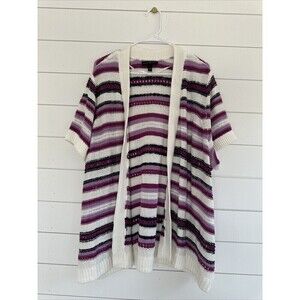 Lane Bryant Sweater Womens 22/24 Sweater Cardigan Open Front Crochet Knit